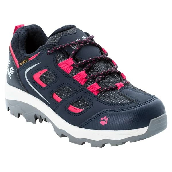 Dětská outdoorová obuv Jack Wolfskin  Vojo Texapore Low Dark Blue / Pink  EUR 30