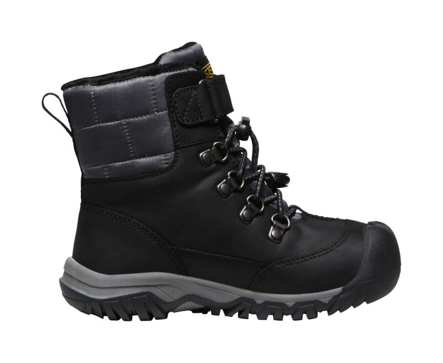 Dětská outdoorová obuv Keen Kanibou Wp Black/Magnet  US 12 (Kid) - thumb (0)