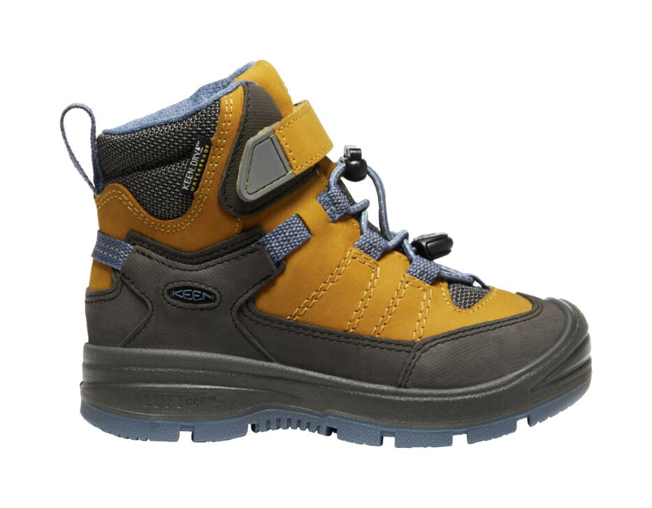 Dětská outdoorová obuv Keen Redwood Mid Wp Harvest Gold/Vintage Indigo  US 13 (Kid) - thumb (0)