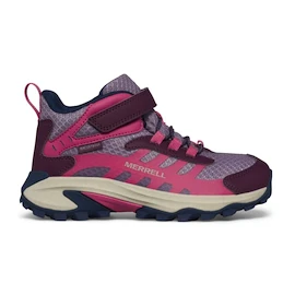 Dětská outdoorová obuv Merrell Moab Speed 2 Mid A/C Wtpf Berry