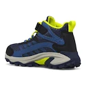 Dětská outdoorová obuv Merrell Moab Speed 2 Mid A/C Wtpf Navy/Hi Viz