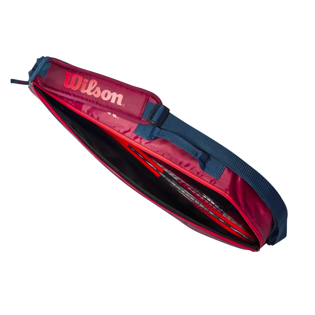 Dětská taška na rakety Wilson  Junior 3 Pack Red/Infrared
