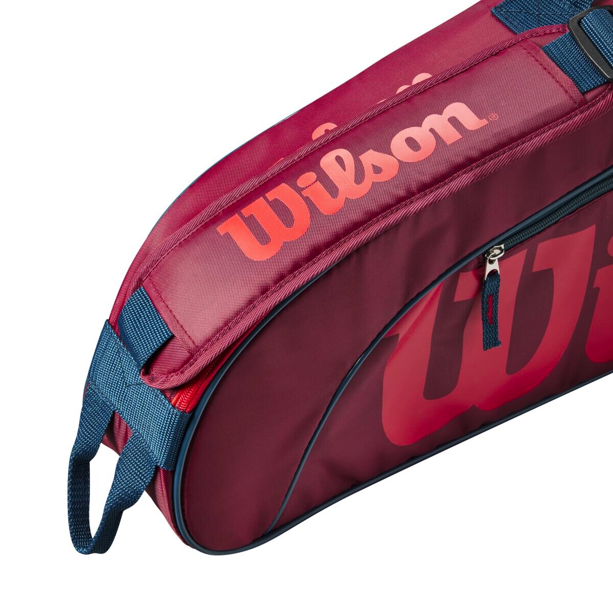 Dětská taška na rakety Wilson  Junior 3 Pack Red/Infrared - thumb (1)