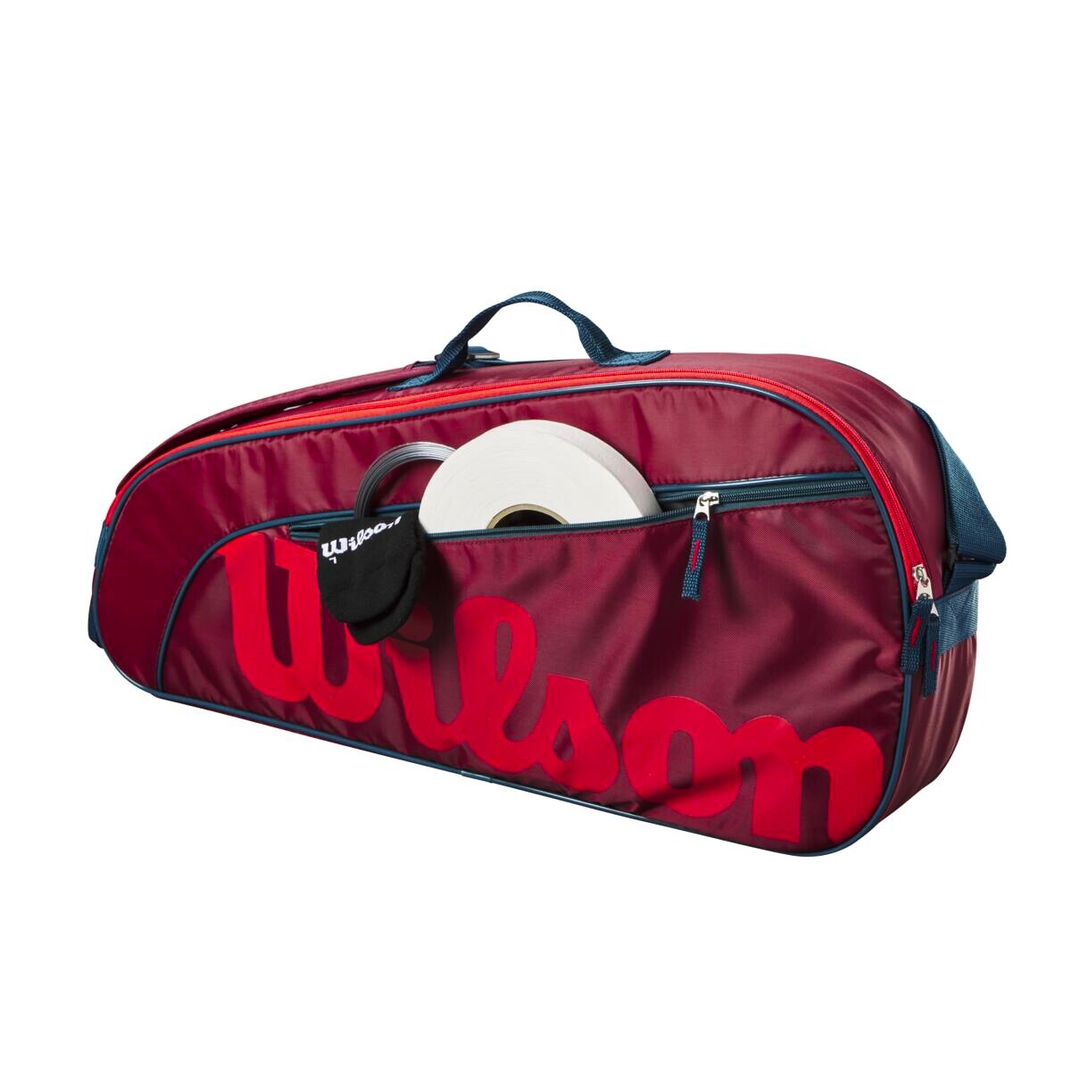 Dětská taška na rakety Wilson  Junior 3 Pack Red/Infrared - thumb (5)