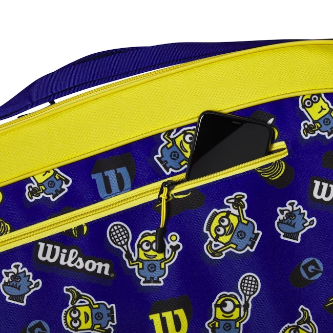 Dětská taška na rakety Wilson  Minions V3.0 Team 6Pk