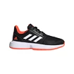 Dětská tenisová obuv adidas  CourtJam xJ Black/White/Red