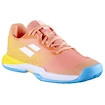 Dětská tenisová obuv Babolat Jet Mach 3 Clay Jr Girl Coral/Gold Fusion