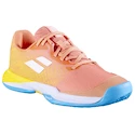 Dětská tenisová obuv Babolat Jet Mach 3 Clay Jr Girl Coral/Gold Fusion