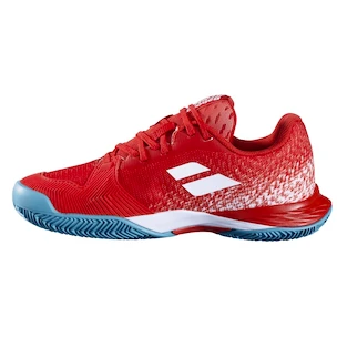 Dětská tenisová obuv Babolat Jet Mach 3 Junior Clay Girl Fiesta Red  EUR 36,5