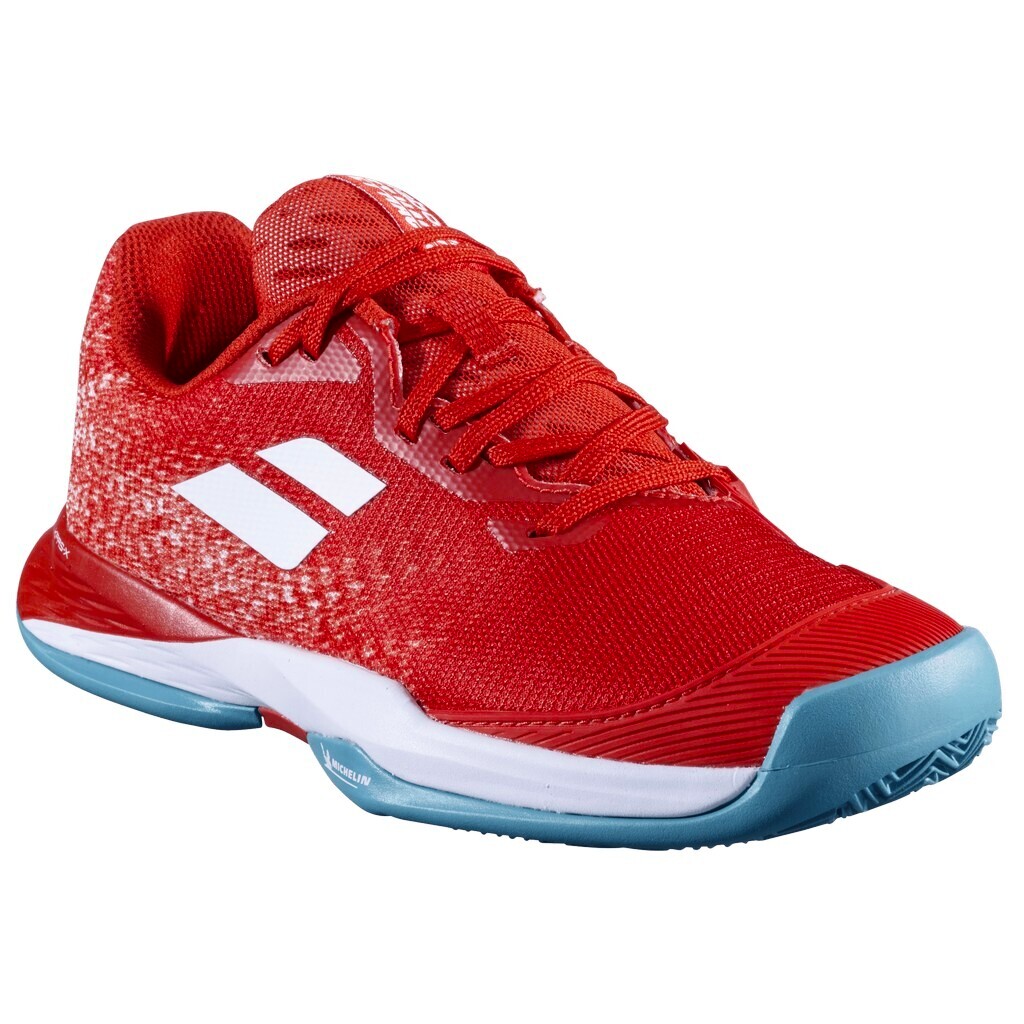Dětská tenisová obuv Babolat Jet Mach 3 Junior Clay Girl Fiesta Red  EUR 38,5 - thumb (1)