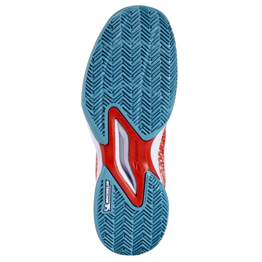 Dětská tenisová obuv Babolat Jet Mach 3 Junior Clay Girl Fiesta Red  EUR 38,5 - thumb (4)