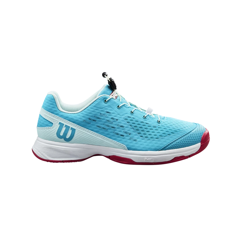 Dětská tenisová obuv Wilson Rush Pro 4.0 JR QL Scuba Blue  UK 5,5