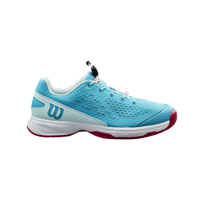 Dětská tenisová obuv Wilson Rush Pro 4.0 JR QL Scuba Blue  UK 5,5