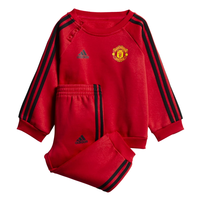 Dětská tepláková souprava adidas 3-Stripes Manchester United FC červeno-černá