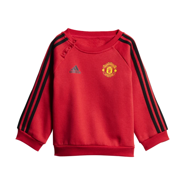 Dětská tepláková souprava adidas 3-Stripes Manchester United FC červeno-černá