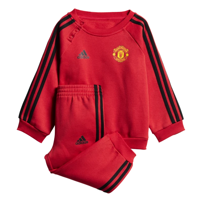 Dětská tepláková souprava adidas 3-Stripes Manchester United FC červeno-černá