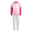 Dětská tepláková souprava adidas  Badge Of Sport Bold Blue Fleece Light Pink