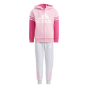 Dětská tepláková souprava adidas  Badge Of Sport Bold Blue Fleece Light Pink