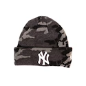 Dětská zimní čepice New Era Essential Camo Knit MLB New York Yankees Midnite Camo/White