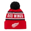 Dětská zimní čepice Outerstuff JACQUARD Cuffed Knit With Pom NHL Detroit Red Wings