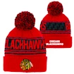 Dětská zimní čepice Outerstuff Pattern Jacquard Cuff Pom NHL Chicago Blackhawks