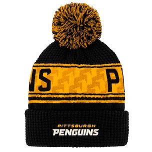 Dětská zimní čepice Outerstuff Pattern Jacquard Cuff Pom NHL Pittsburgh Penguins
