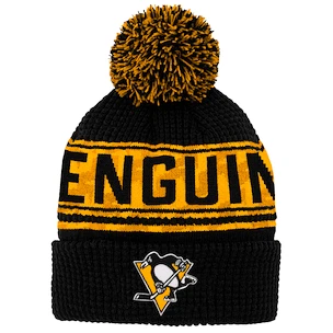 Dětská zimní čepice Outerstuff Pattern Jacquard Cuff Pom NHL Pittsburgh Penguins