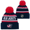 Dětská zimní čepice Outerstuff  WORDARK JACQUARD CUFF POM COLUMBUS BLUE JACKETS