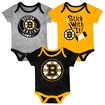 Dětské body Outerstuff NHL Boston Bruins 3 ks