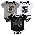 Dětské body Outerstuff Triple Clapper NHL Los Angeles Kings 3 ks