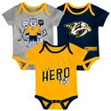 Dětské body Outerstuff Triple Clapper NHL Nashville Predators 3 ks