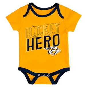 Dětské body Outerstuff Triple Clapper NHL Nashville Predators 3 ks