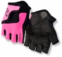 Dětské cyklistické rukavice GIRO Bravo černo-růžové