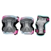 Dětské inline chrániče Powerslide  Kids Pro Girls II Set Grey/Pink