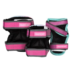 Dětské inline chrániče Powerslide  Kids Pro Girls II Set Grey/Pink