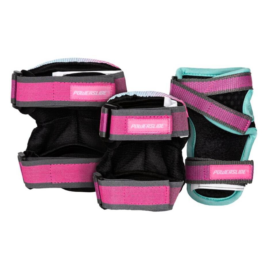 Dětské inline chrániče Powerslide  Kids Pro Girls II Set Grey/Pink XS - thumb (1)