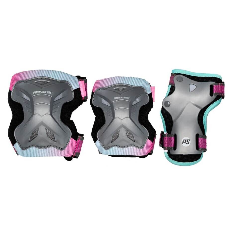 Dětské inline chrániče Powerslide  Kids Pro Girls II Set Grey/Pink XS - thumb (2)