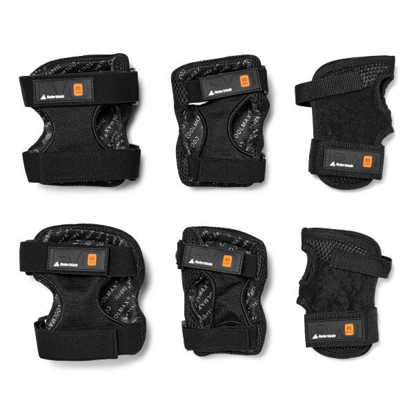 Dětské inline chrániče Rollerblade  Evo Pro Gear 3-Pack Black