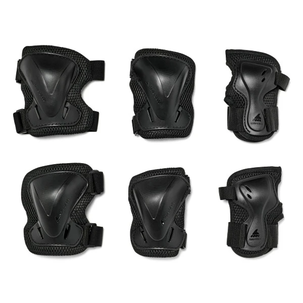 Dětské inline chrániče Rollerblade  Evo Pro Gear 3-Pack Black