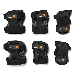 Dětské inline chrániče Rollerblade  Evo Pro Gear 3-Pack Black