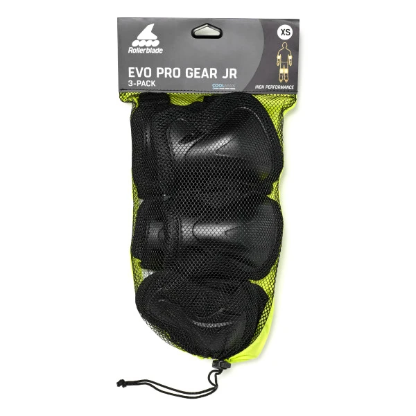 Dětské inline chrániče Rollerblade  Evo Pro Gear 3-Pack Black