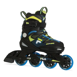 Dětské kolečkové brusle Fila J-One Boy Combo 3-Set Blue/Lime