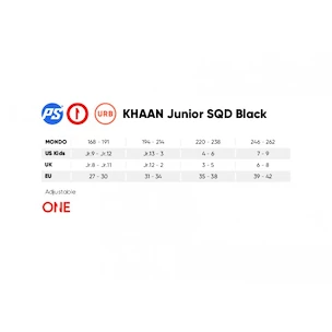Dětské kolečkové brusle Powerslide  Khaan Junior SQD Black