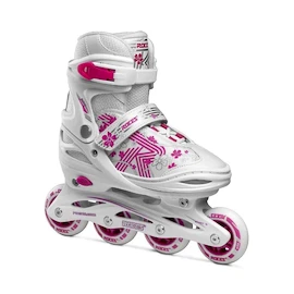 Dětské kolečkové brusle Roces Jokey 3.0 Girl White/Pink