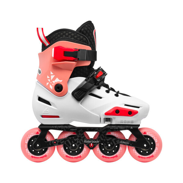 Dětské kolečkové brusle Rollerblade  Apex Platinum/Coral  EUR 33-36 - thumb (2)