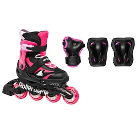 Dětské kolečkové brusle Rollerblade Microblade Combo Black/Pink