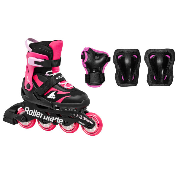 Product detail of Dětské kolečkové brusle Rollerblade  Microblade Combo Black/Pink  EUR 33-36,5