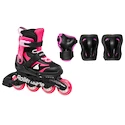 Dětské kolečkové brusle Rollerblade  Microblade Combo Black/Pink  EUR 36,5-40,5