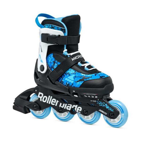 Product detail of Dětské kolečkové brusle Rollerblade  Microblade SL Black/Sky Blue  EUR 28-32