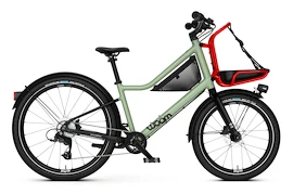 Dětské kolo Woom 5 Now Moss Green/Formular Red